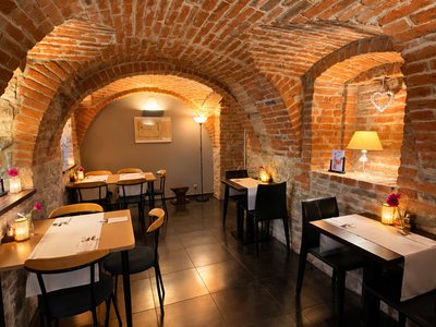 Průchod restaurace