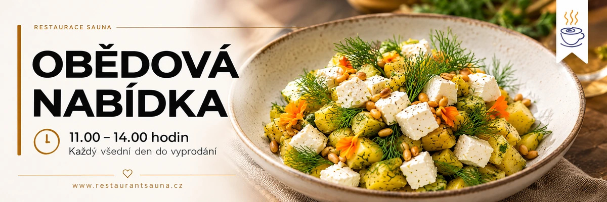 Obědová nabídka Restaurace Sauna