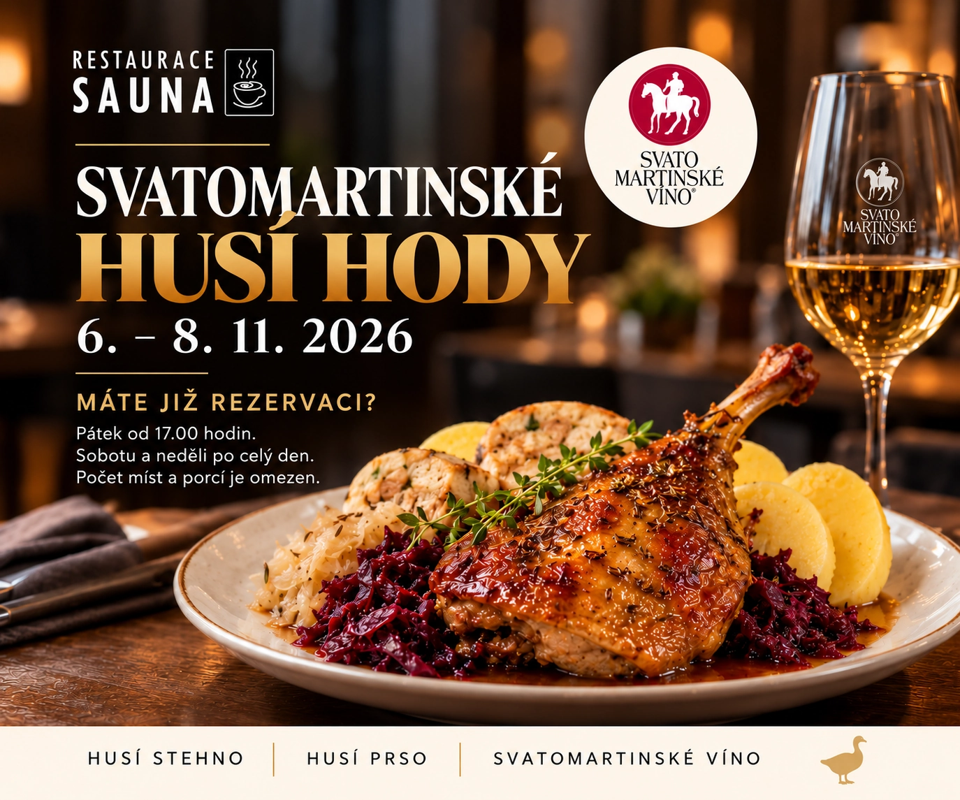 Svatomartinské husí hody 6.–8. 11. 2026